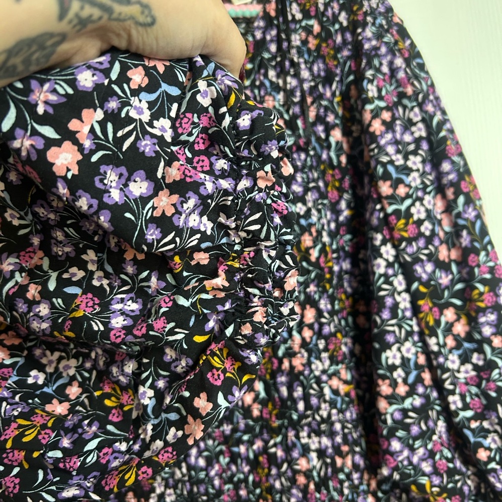 Terra & Sky Floral Midi Dress – Size 3X - Picture 9 of 11